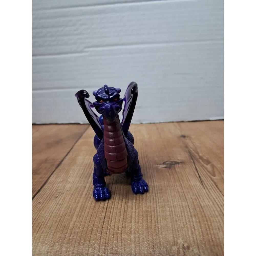 Disney Animal Kingdom 1998 McDonalds Purple Dragon Figure Vintage Happy Meal Toy